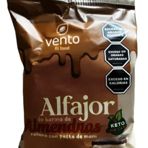 ALFAJOR DE HARINA DE ALMENDRAS RELLENO CON PASTA DE MANI 1u. - KETO - VENTO FIT (copia)