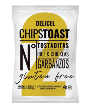 CHIPSTOAST GARBANZOS & ARROZ INTEGRAL 110 GRS DELICEL