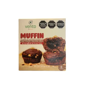MUFFINS KETO CACAO AMARGO, NUEZ Y FRUTOS ROJOS X 6 u. - VENTO