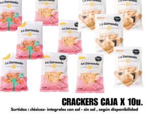 PACK CRACKERS :Surtidas : clásicas- integrales con sal - sin sal , según disponibilidad