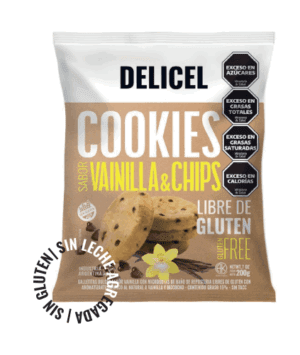 COOKIES  VAINILLA & CHIPS  200 GRS DELICEL