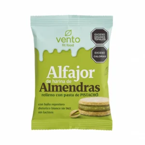 ALFAJOR DE CHOCOLATE BLANCO  RELLENO DE PISTACHO 1u.