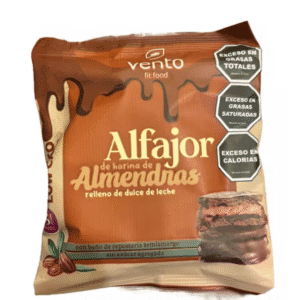 ALFAJOR DE HARINA DE ALMENDRAS RELLENO CON DULCE DE LECHE 1u. - KETO - VENTO FIT