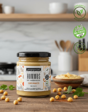 HUMMUS ORGANICO DE GARBANZO 190 GRS PAMPAGOURMET