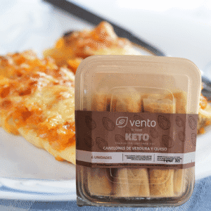 CANELONES DE VERDURA Y QUESO CON HARINA  DE ALMENDRAS 6u.