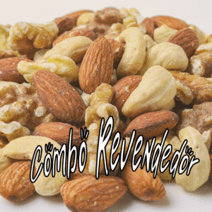 COMBO REVENDEDOR: COMBO REVENDEDOR  *ALMENDRA IMPORTADA KG × 2  *PASAS DE UVA SIN SEMILLA KG × 2  *MIX ECONOMICO KG × 2  POWER MIX KG  × 2  *MIX DE 4 SEMILLAS KG  × 2  *NUECES MARIPOSA ENTERA KG × 2  * GRANOLA ENERGETICA NEUFOOD KG × 1  *AVENA INSTANTANEA KG. × 2