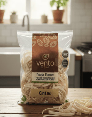 FIDEOS KETO CINTAS HARINA DE ALMENDRA 500 GRS - VENTOFIT