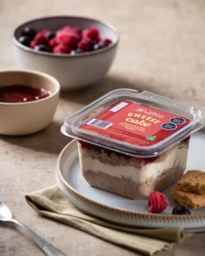 POSTRE KETO CHEESECAKE FRUTOS ROJOS CON H DE ALMENDRAS 300GR - VENTOFIT