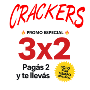 3 x 2 CRACKERS : CRACKERS -CRACKERS INTEGRALES -CRACKERS INTEGRALES SIN SAL * LA ZARANDA
