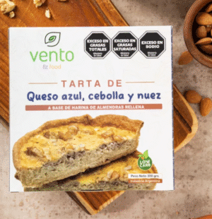 TARTA DE QUESO AZUL, CEBOLLA Y NUEZ 300 GR