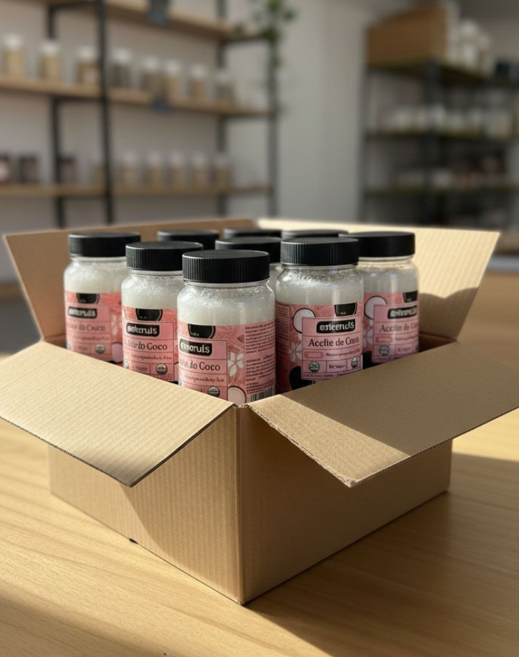 PACK X 12 ACEITE DE COCO VIRGEN 360 CC - ENTRENUTS