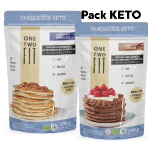 PACK KETO : PANQUEQUE DE VAINILLA + PANQUEQUE CHOCOLATE