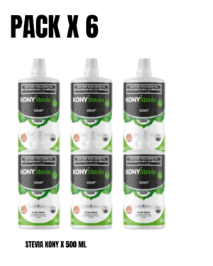 ESTEVIA LIQUIDA KONY 500ML PACK X 6u. -SIN TACC