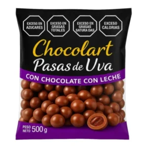 PASAS DE UVA CON CHOCOLATE CON LECHE X 500 GR
