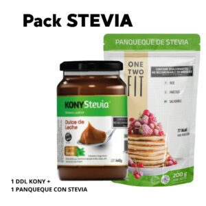 PACK STEVIA :  1 DDL KONY + 1 PANQUEQUE CON STEVIA ONE TWO FIT