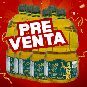 PREVENTA POR REINGRESO  *ACEITE DE OLIVA EXTRA VIRGEN  PACK X 6 BIDONES DE  2LTS - EL GRAN JUICIO