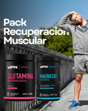 PACK RECUPERACION Y RENDIMIENTO : Glutamina + Magnesio Citrato 225GRS