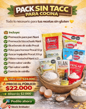 PACK  COCINA SIN TACC