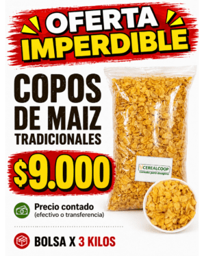COPOS DE MAIZ TRADICIONALES 3KG - EFECTIVO - TRANSFERENCIA