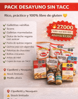 PACK DESAYUNO SIN TACC